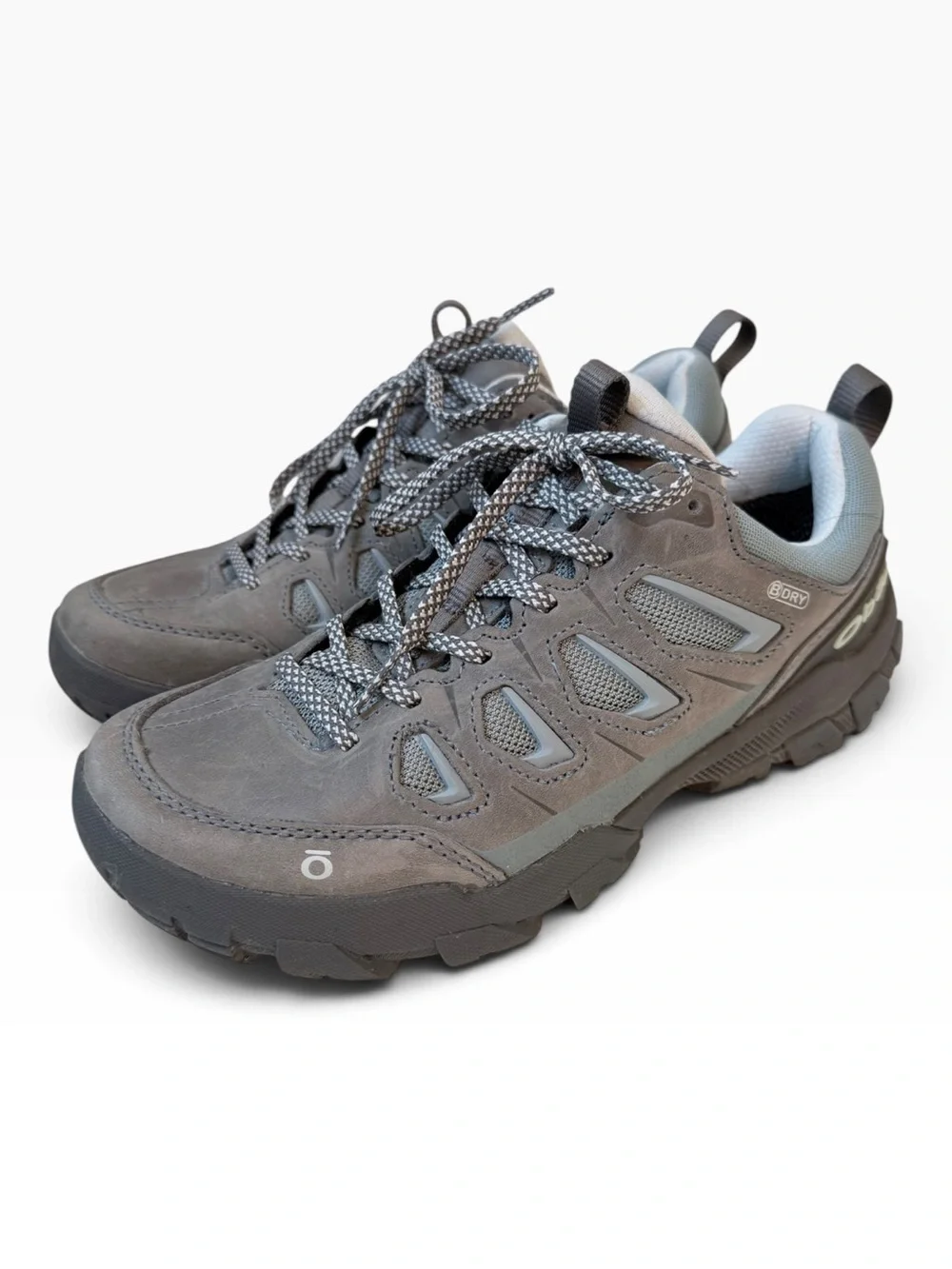 Oboz Women's Sawtooth Low Waterproof Hiking Shoes Grey Size 7